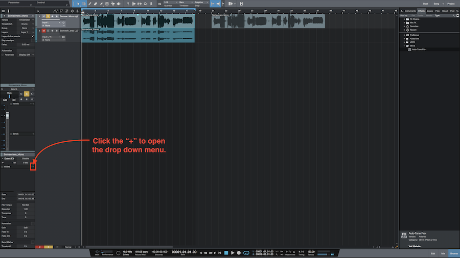How to Use Auto-Tune Pro X as an ARA2 Plugin in Studio One